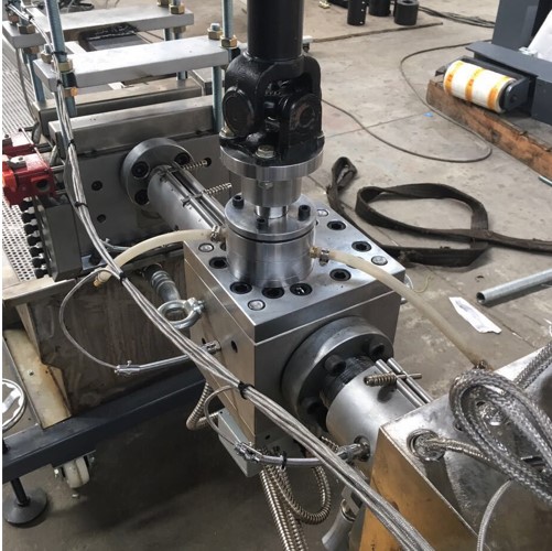 熔体泵+双柱换网器 PET打包带生产线